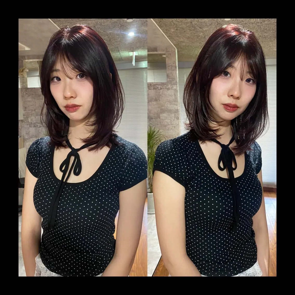 ミディアム カラー カット ヘアカラー トリートメント mai / linoah˚✧のヘアスタイル