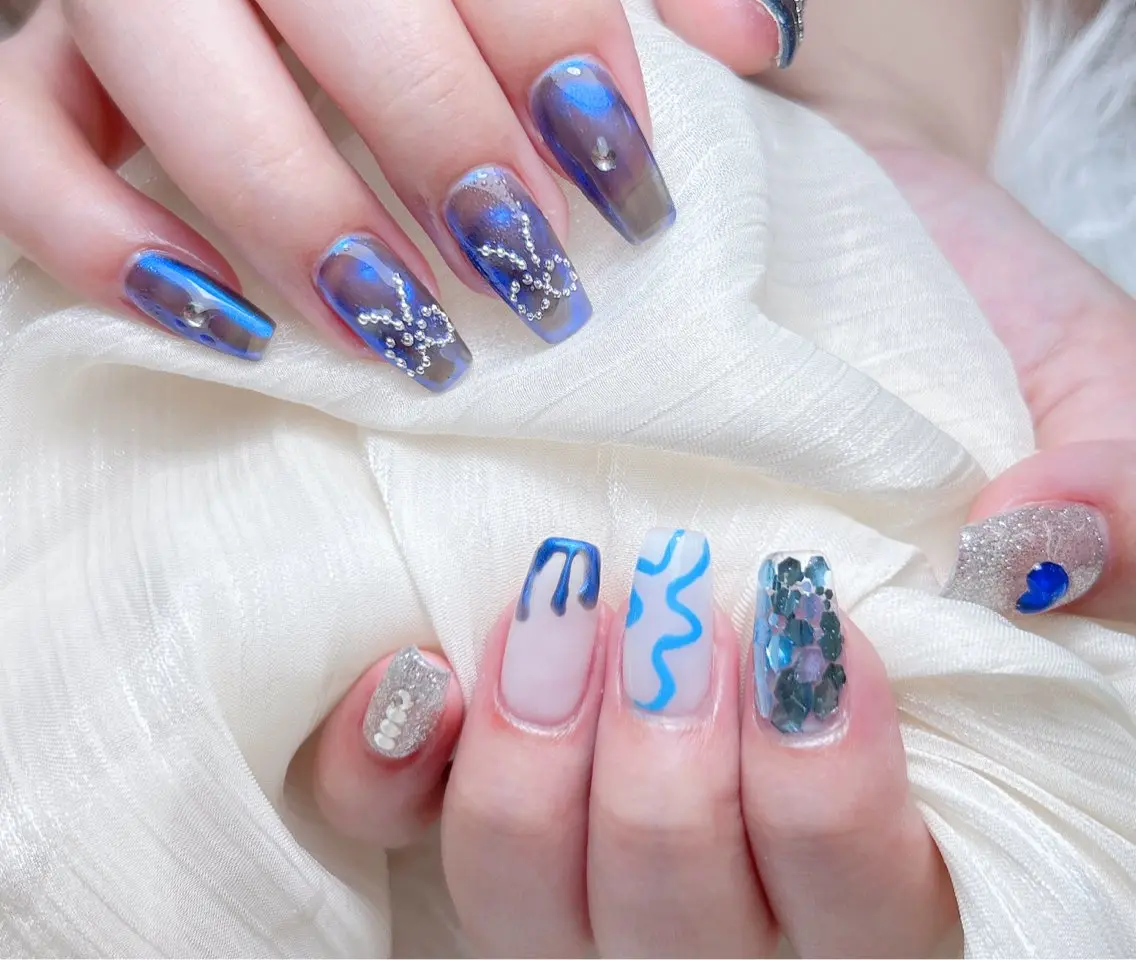 ネイル ハンドネイル M 🌷Nail 長さだし専門店のネイルデザイン