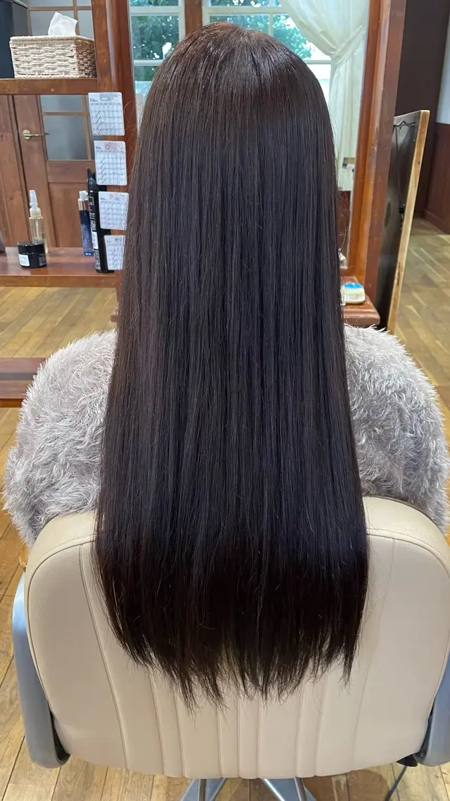 ロング カラー 北川 実織のヘアスタイル
