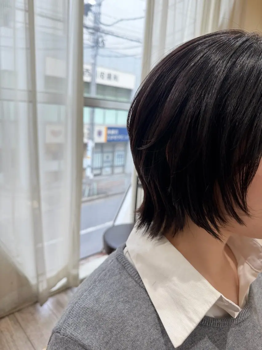 ショート カラー 髪質改善 レイヤーカット ショートヘア ウルフカット カット ヘアカラー トリートメント 新越谷noble店長 松本拓也▶◀*.のヘアスタイル