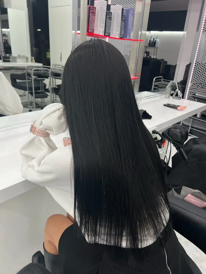 セミロング カラー パーマ ヘアアレンジ メンズ 💖似合わせカラー レイヤー💖縮毛矯正のヘアスタイル