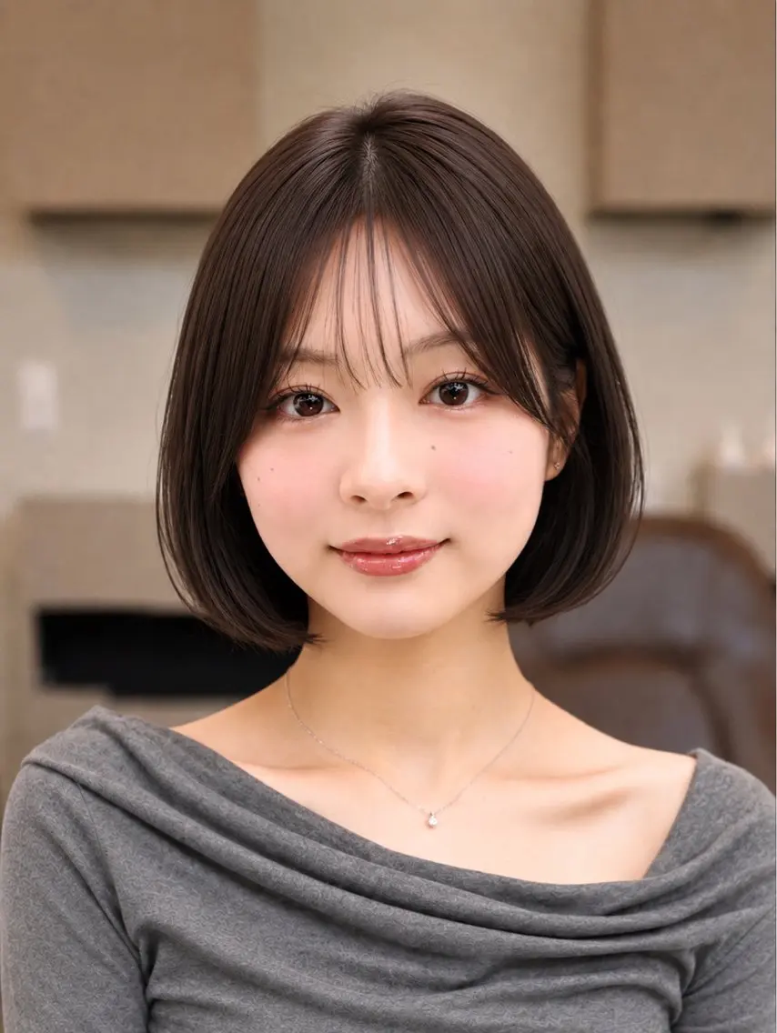 ショート カラー カット ヘアカラー 丸山 心 / 艶カラーのヘアスタイル