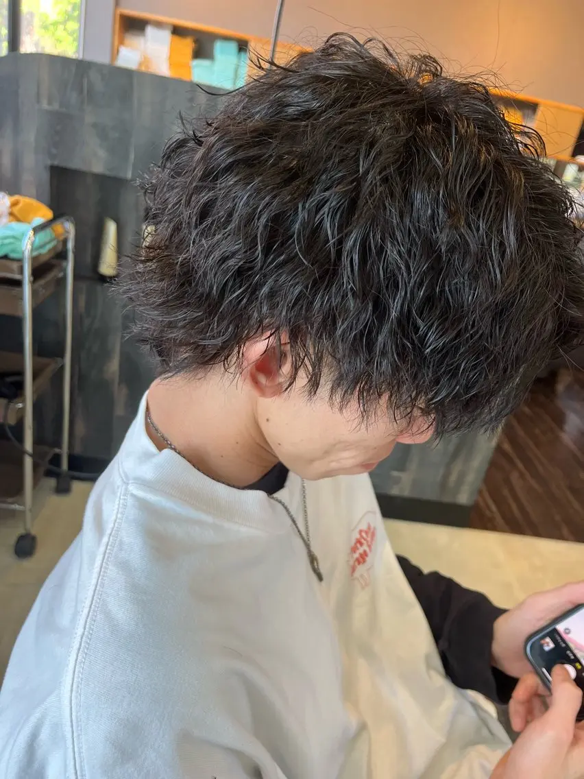 ショート カット パーマ メンズ特化✨パーマス タイル大得意安田海斗のヘアスタイル