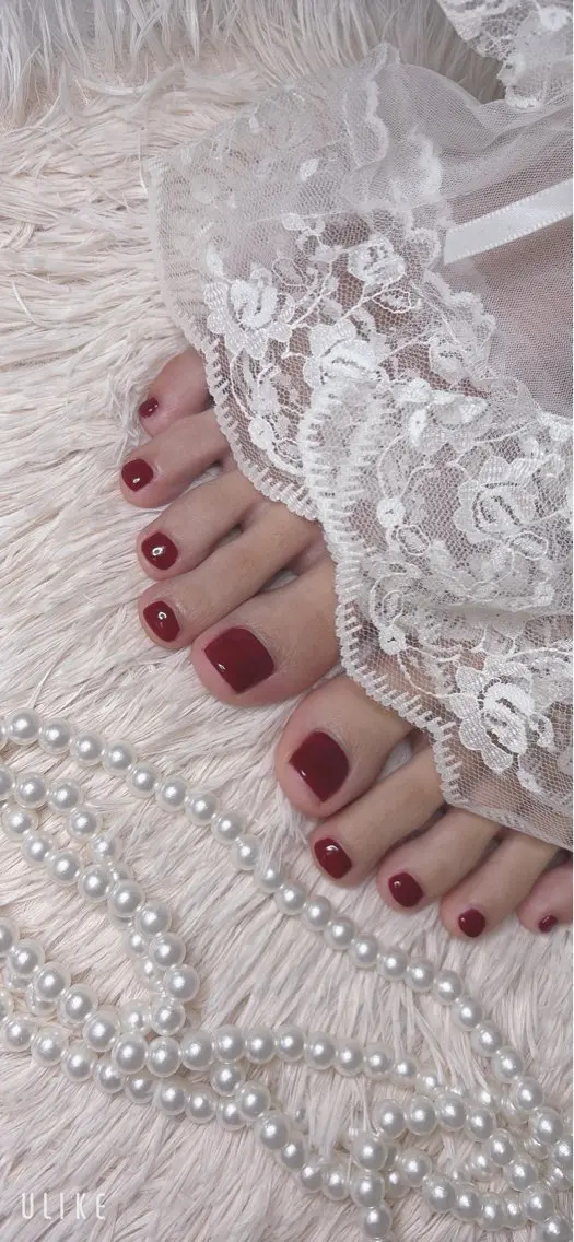 《平日限定✨》フットバス×丁寧な甘皮ケア付き🩷👣 フットワンカラー ¥5500- (オフ無し)土日+500円の写真
