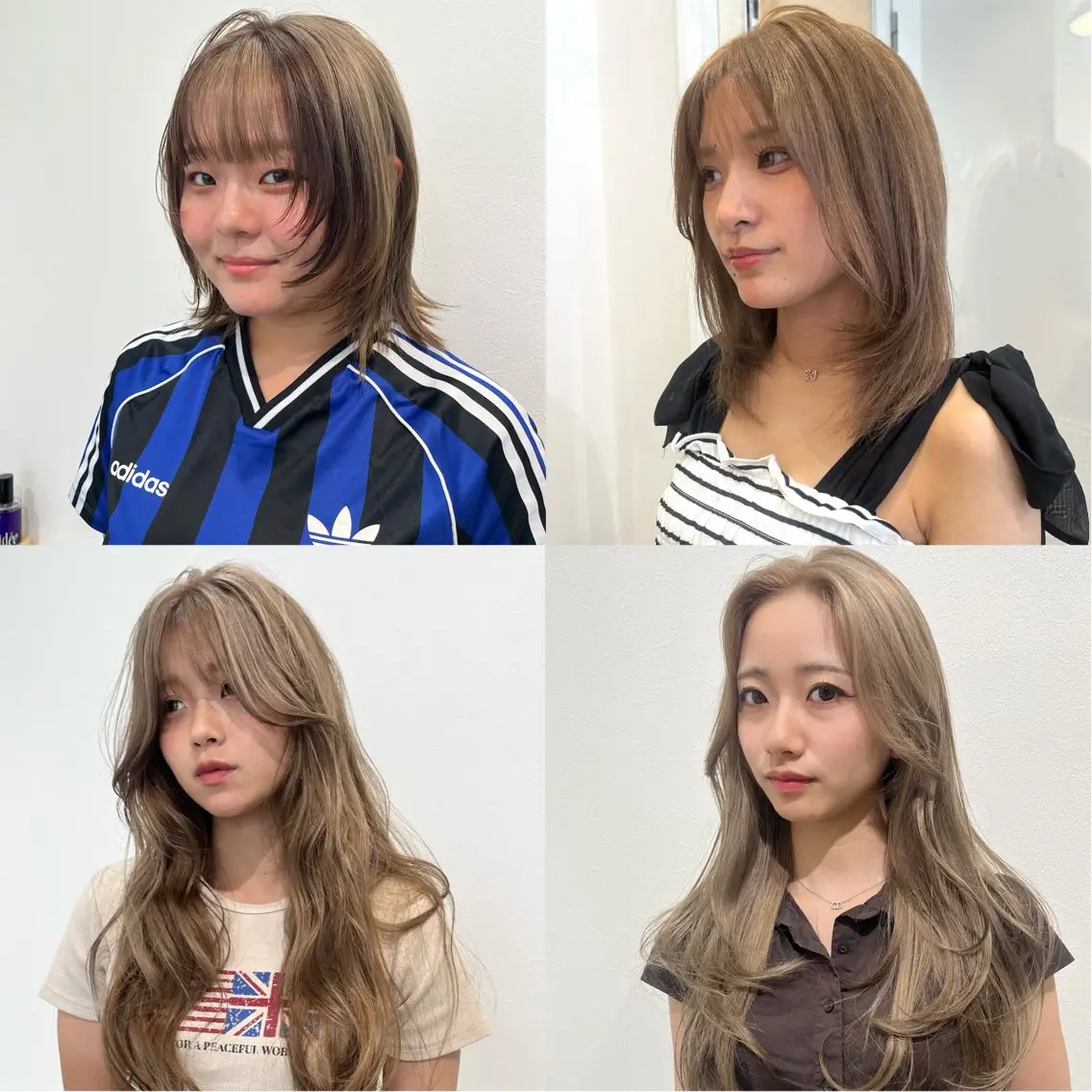 ロング カット ヘアカラー トリートメント NANA/ハイトーン メンズパーマのヘアスタイル