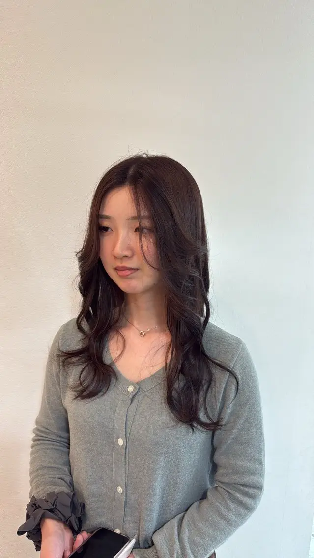 ロング ヘアカラー Riko🎀/仙台/ 縮毛特化×艶髪🫧のヘアスタイル