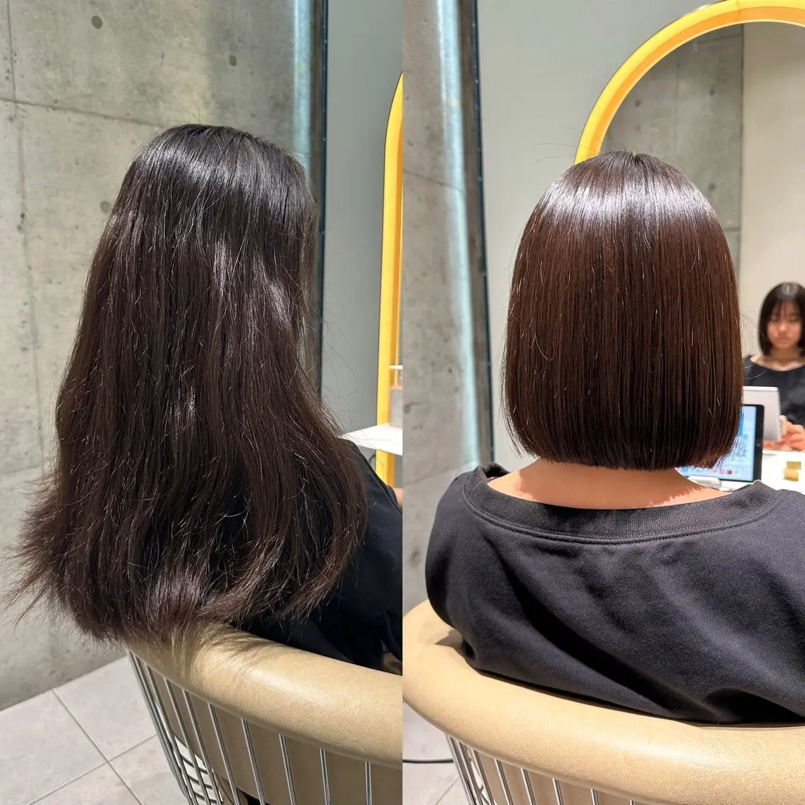 ミディアム カット 縮毛矯正 トリートメント ✨髪質改善特化✨副 店長椎葉信乃介のヘアスタイル