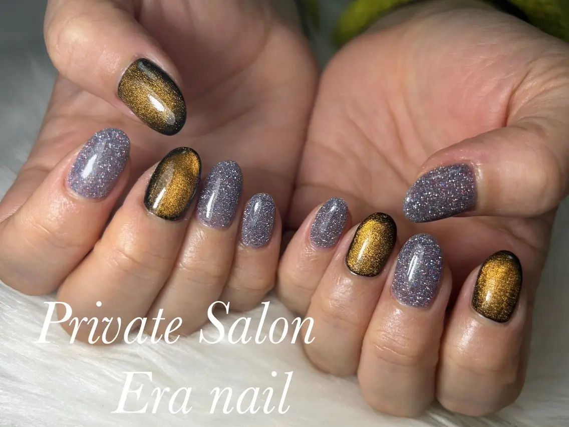 ネイル フラッシュネイル マグネットネイル ハンドネイル Era nailのネイルデザイン