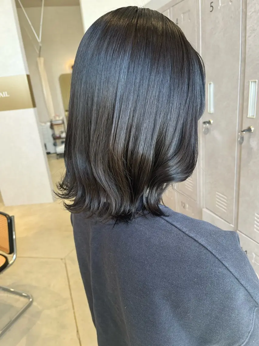 ミディアム 福島 果音のヘアスタイル