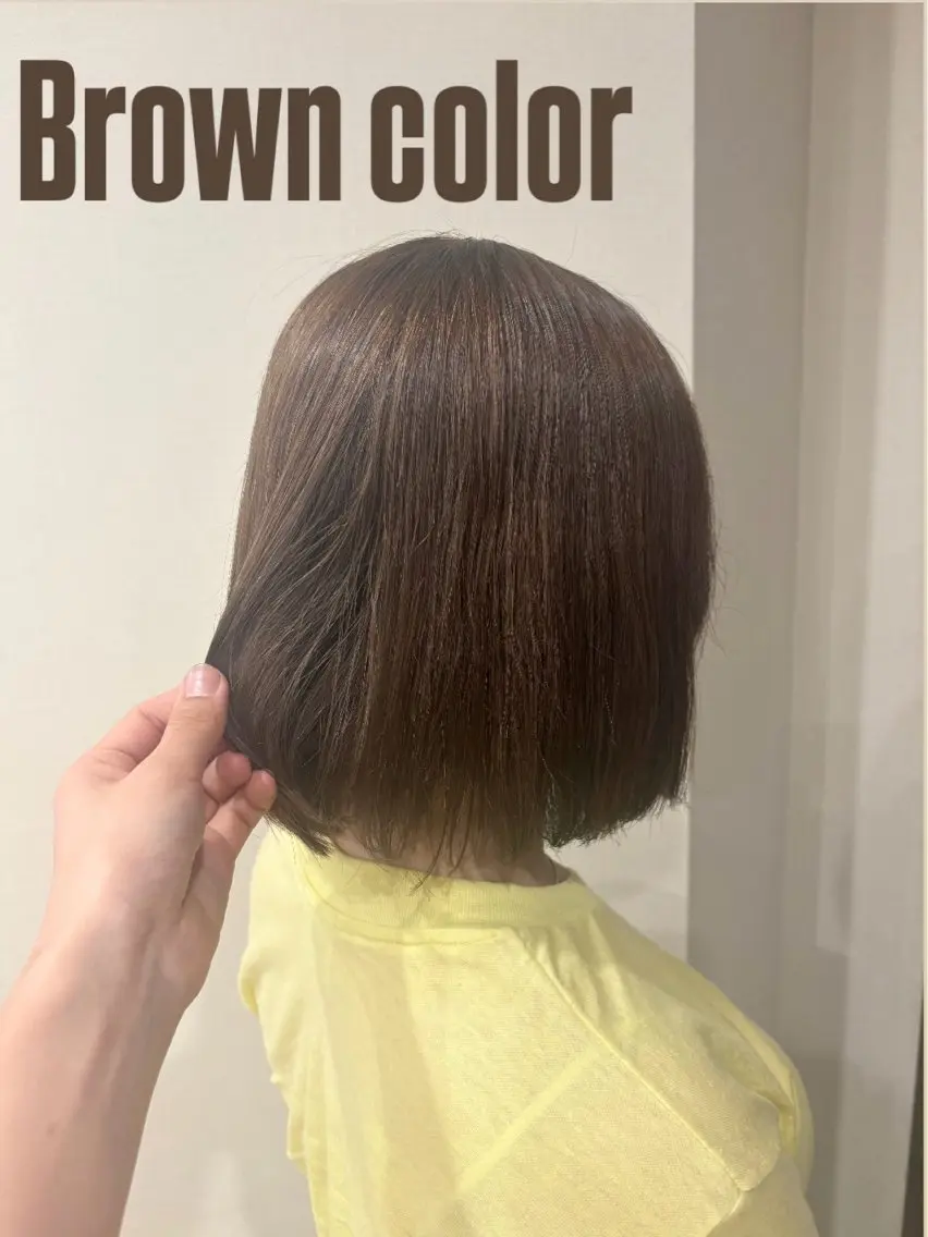 セミロング カラー ヘアカラー Wカラー/ワンカラー ジュリ❤️‍🔥のヘアスタイル