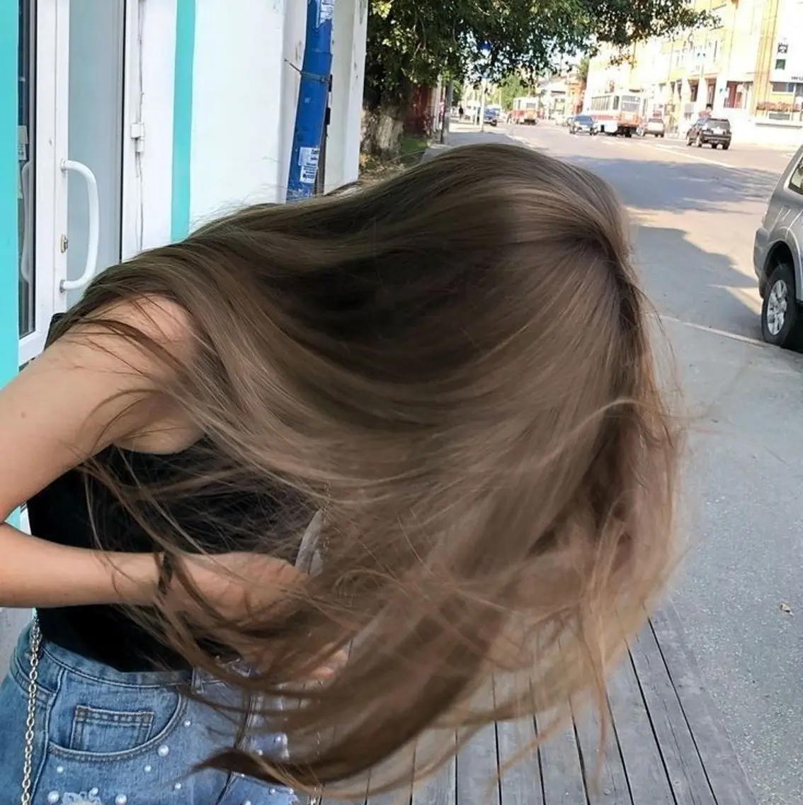 セミロング カラー ベージュカラー オリーブベージュ カット ヘアカラー トリートメント 【垢抜けカラー/ 縮毛矯正】Taikiのヘアスタイル