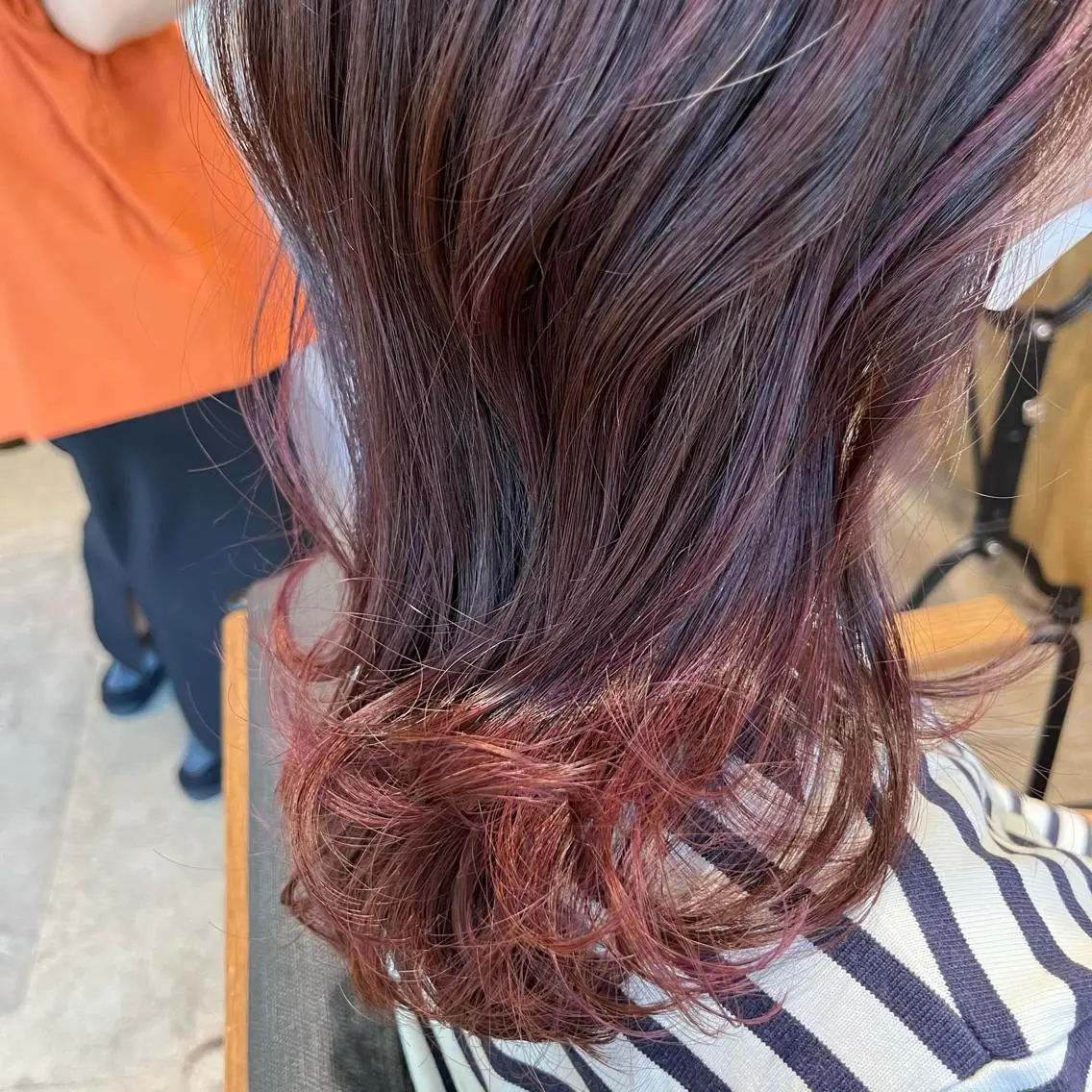 ミディアム カラー ブラウンカラー レッドカラー レッドブラウン 🌷レイヤーカット/ フルキシオリ🌷のヘアスタイル