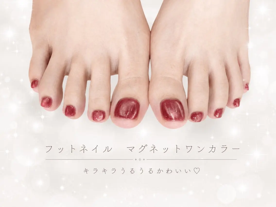【フット】 マグネットネイルフットバス、ケア付♪の写真
