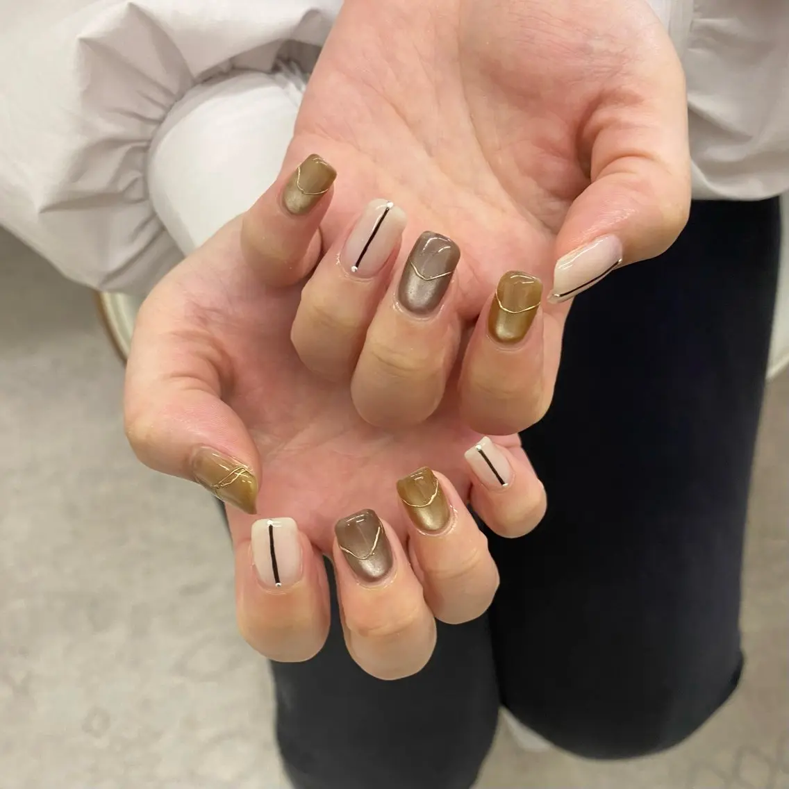 ネイル マグネットネイル ハンドネイル nail salon muuのネイルデザイン