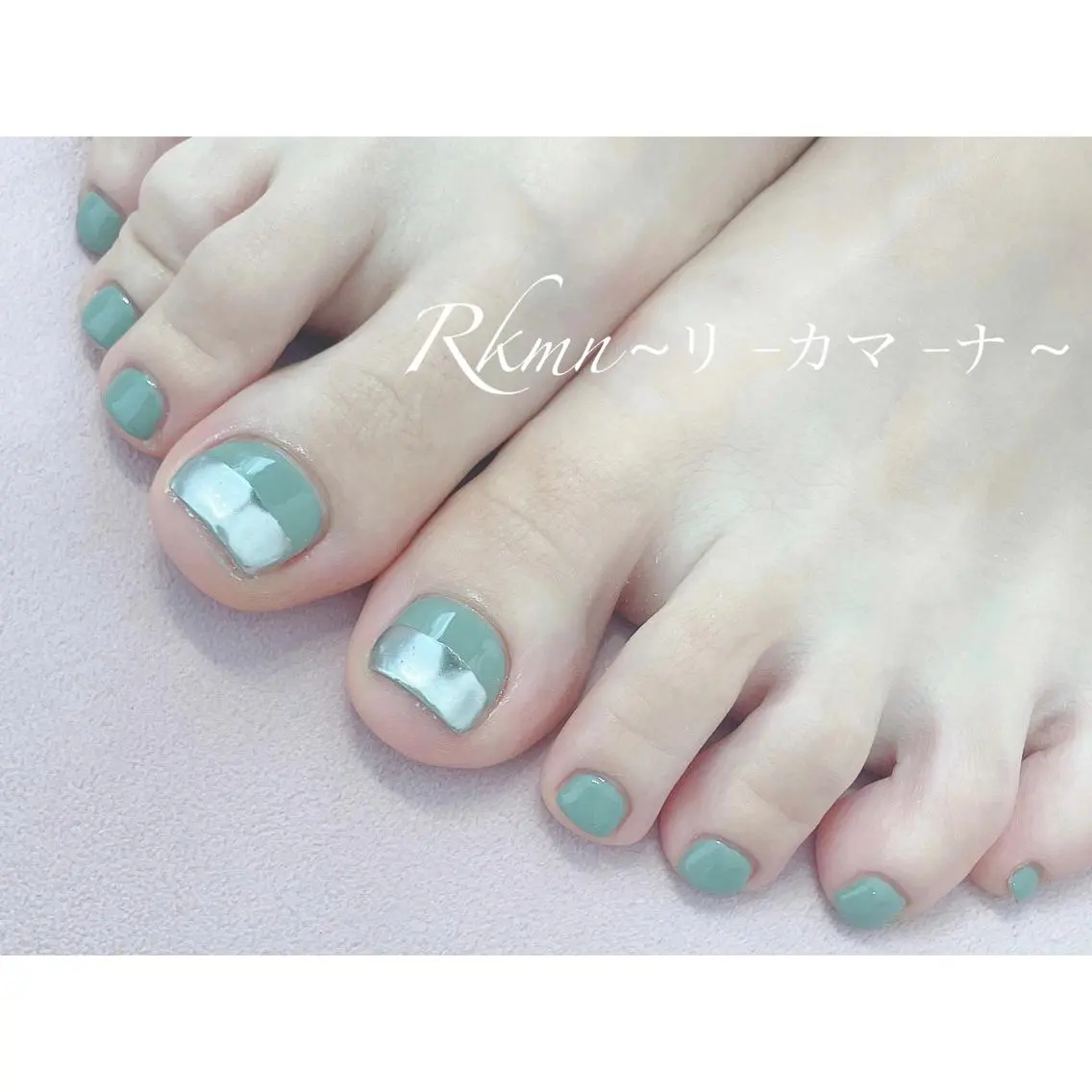 ネイル アートネイル フットネイル フレンチネイル ミラーネイル 春ネイル ハンドネイル フットネイル ハンドケア Rkmn ~リ-カマ-ナ~のネイルデザイン