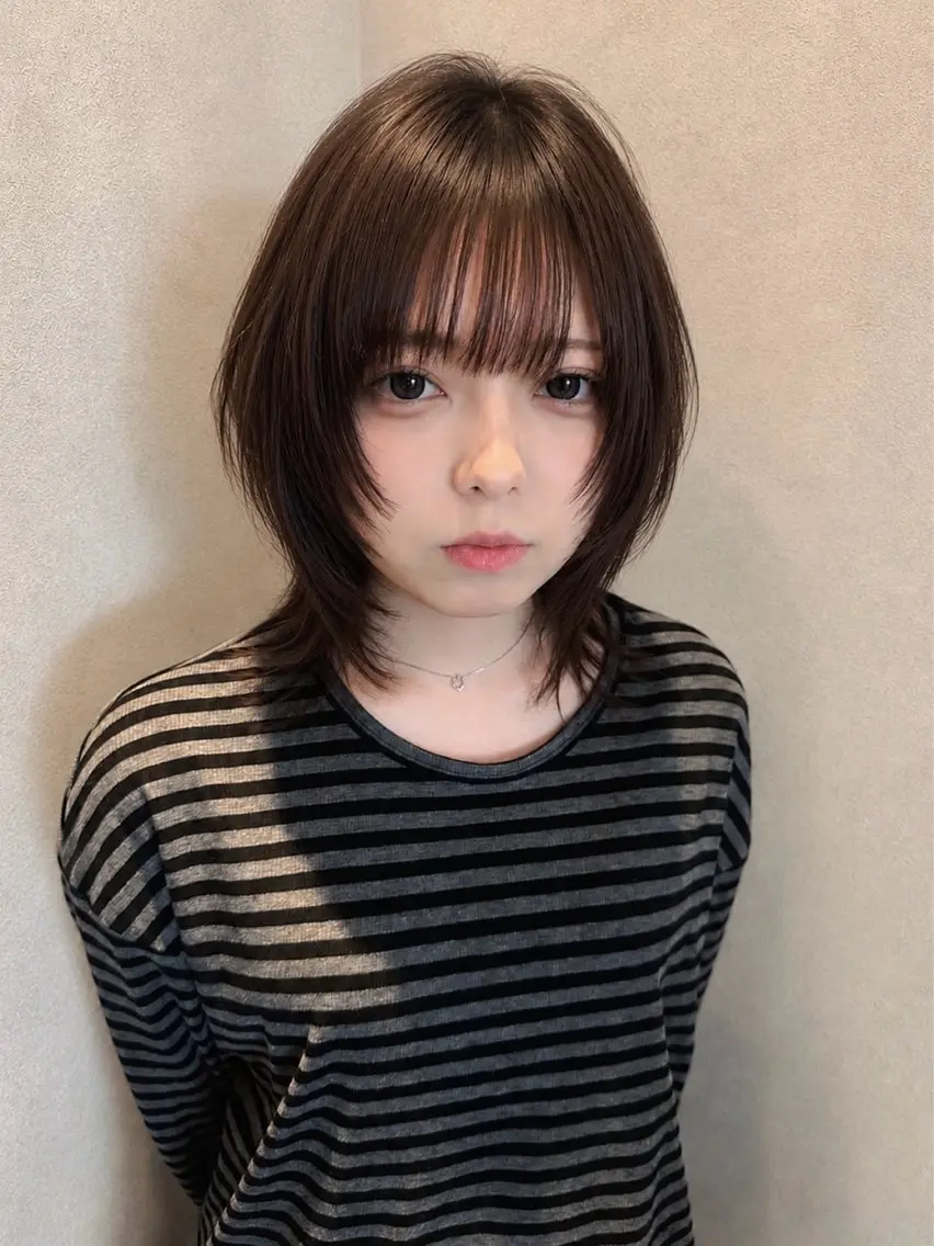 ショート カット ヘアカラー トリートメント レイヤー/ハッシュ 三好悠生のヘアスタイル