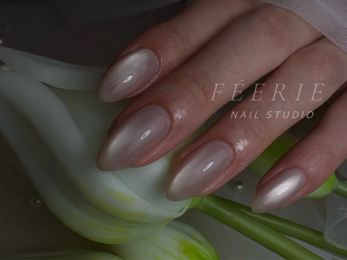 ネイル 成人式 長さ出し フットネイル フレンチネイル ジェルネイル ハンドネイル ハンドケア nail salon Feerieのネイルデザイン