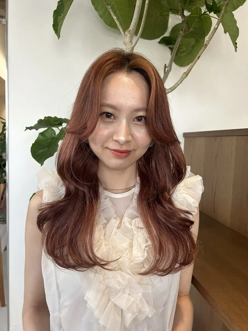 ロング カラー カット ヘアカラー トリートメント Liru:smart salon/茅ヶ崎のヘアスタイル