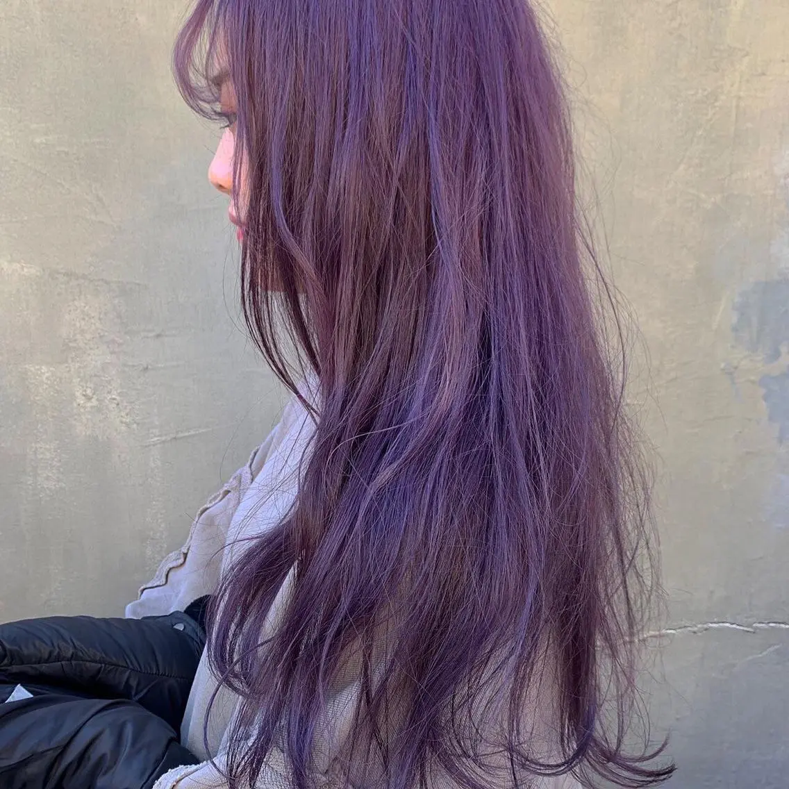 セミロング カラー ラベンダーカラー 口コミ150件超え 💬☘️笹岡航太のヘアスタイル