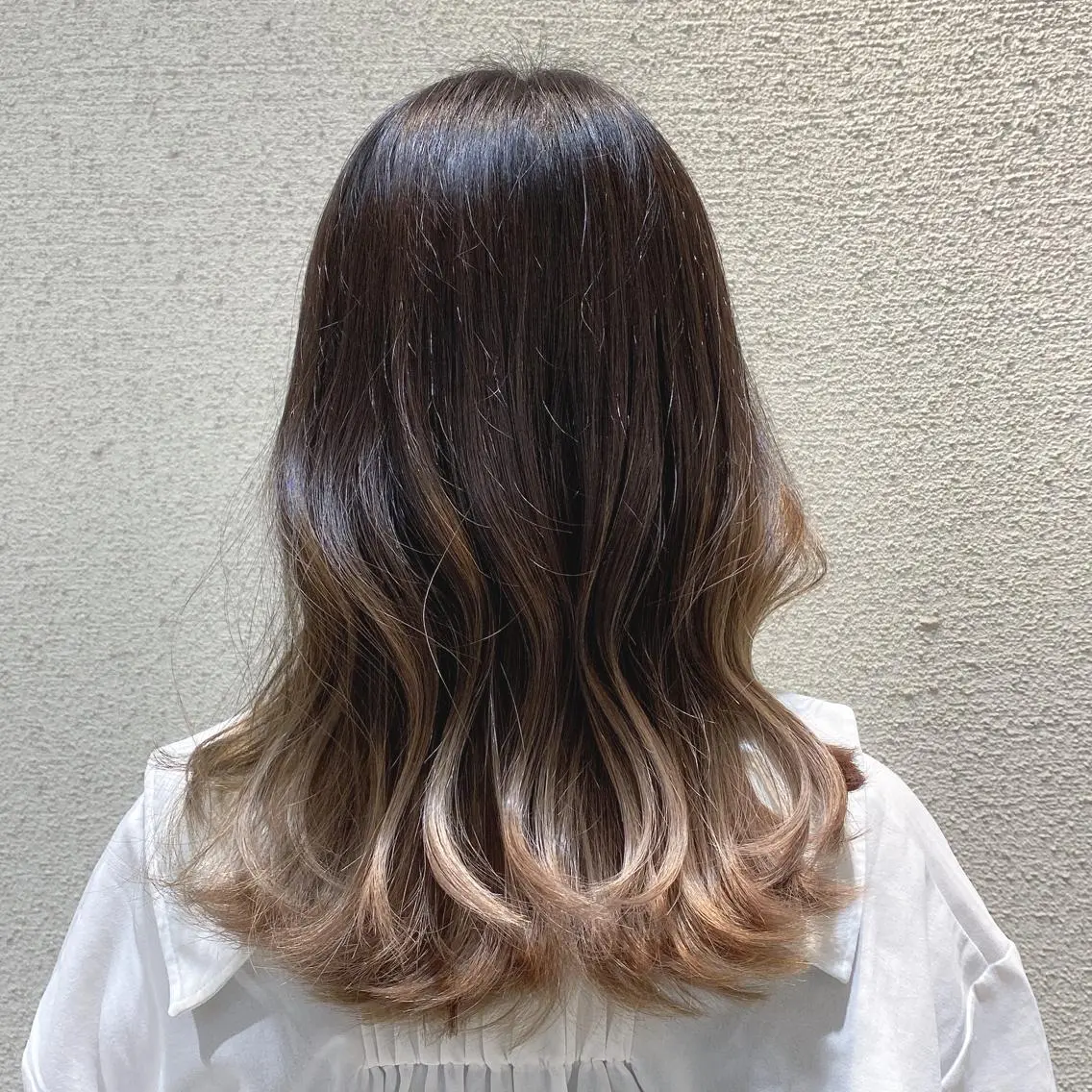 セミロング 竹内 優来のヘアスタイル