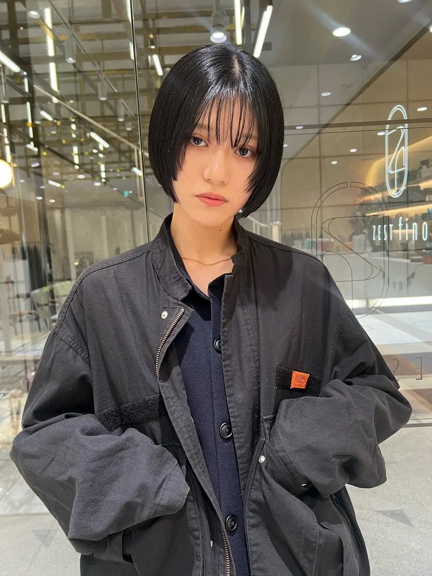 ショート 顔まわりレイヤー 顔周りカット レイヤーカット カット ヘアカラー トリートメント レディースパーマ 🧺🪽/SHUNOのヘアスタイル