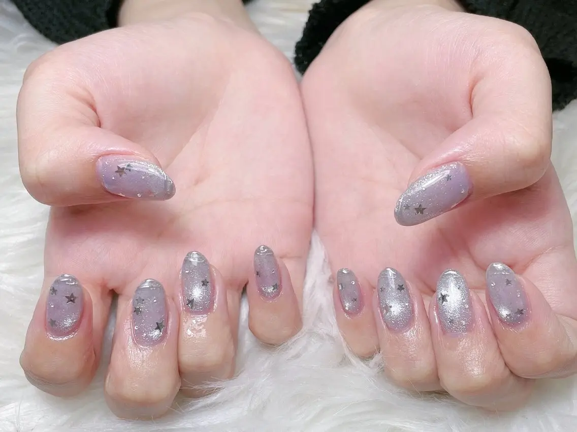 ミディアム 韓国風ヘア ハンドネイル ハンドケア HEAVEN Nail 池袋のネイルデザイン