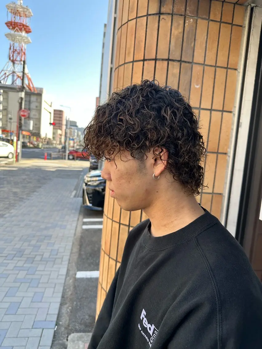 ロング パーマ メンズ カット パーマ ハヤシカズキ/カラー ✂/メンズパーマのヘアスタイル