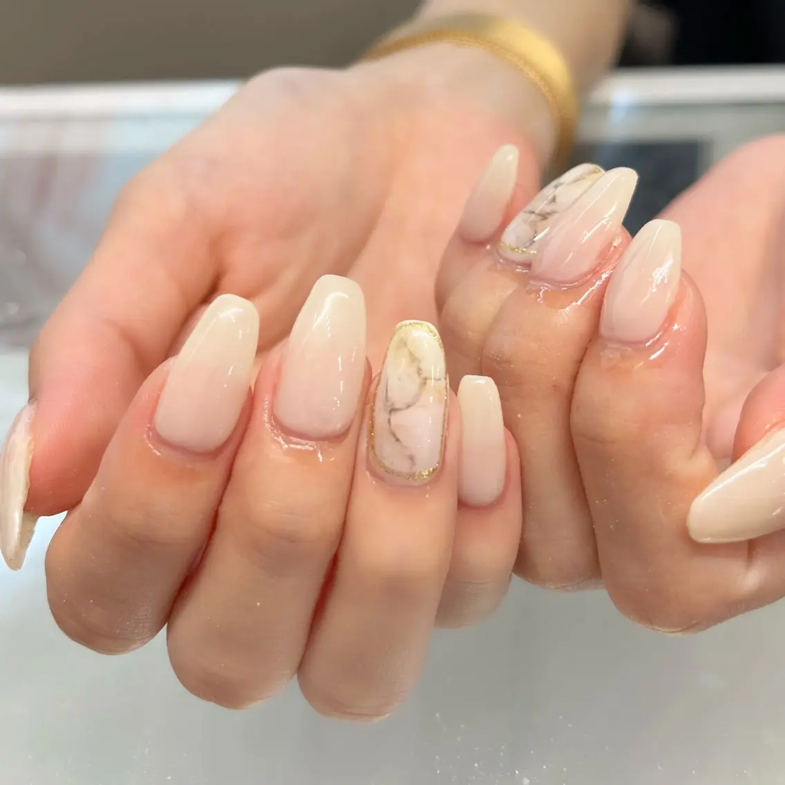 ネイル シンプルネイル ハンドネイル Knail . iのネイルデザイン