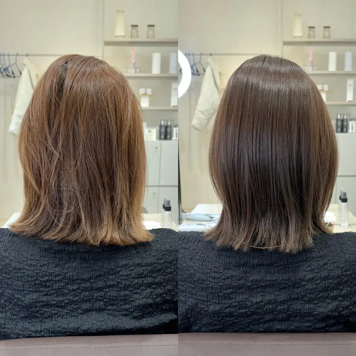 ミディアム EIGHT plum TOKIOリミテッドのヘアスタイル