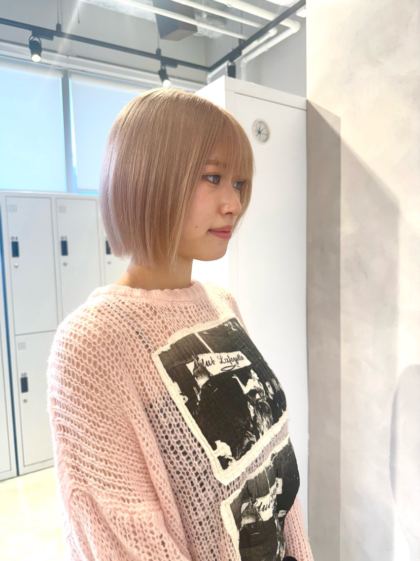 【ご新規様限定・迷ったらこれ!】ケアブリーチ+透明感カラー+カット+2step TR ✨の写真