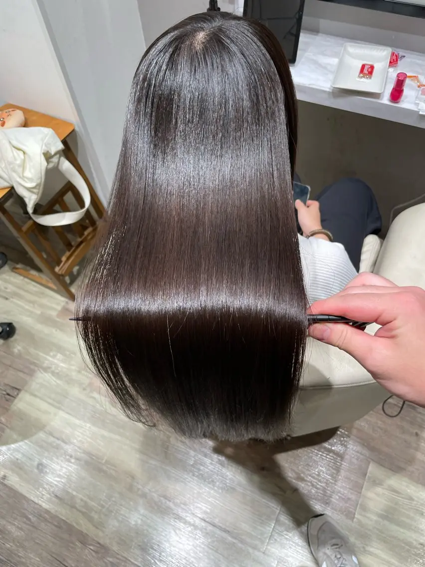 髪ドラ 髪質改善縮毛矯正ストレート➕ファーストトリートメントの写真