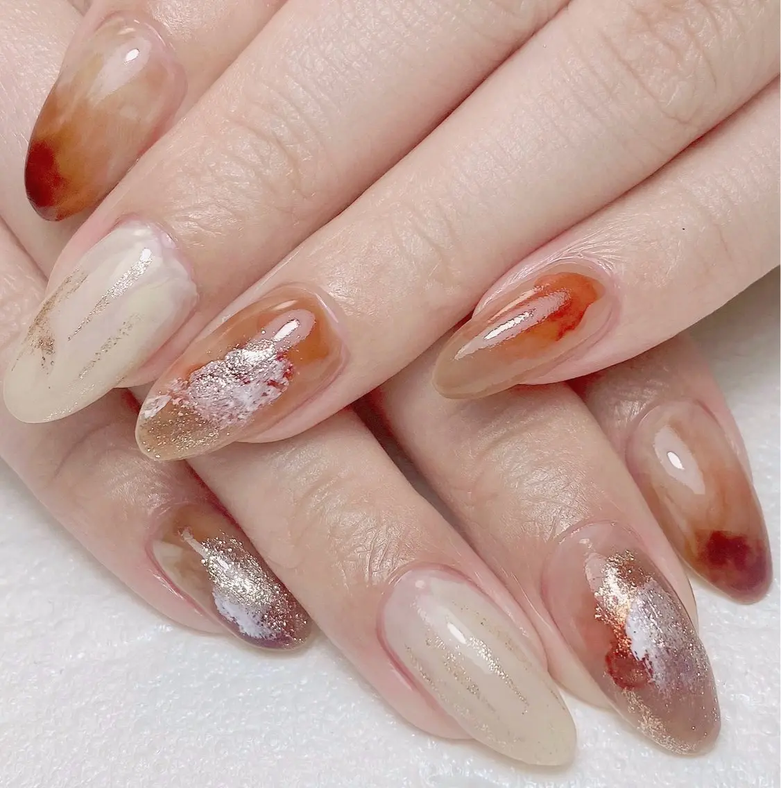 ネイル ニュアンスネイル ハンドネイル Nail Salon K 🧸美爪育成のネイルデザイン