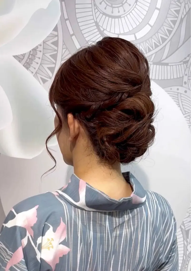 セミロング ヘアセット laera.gtd SATOのヘアスタイル