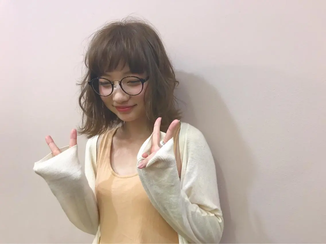 ミディアム カラー イルミナカラー カット ヘアカラー トリートメント シノザキ/薬院/ボブ /ショート/髪質改善のヘアスタイル