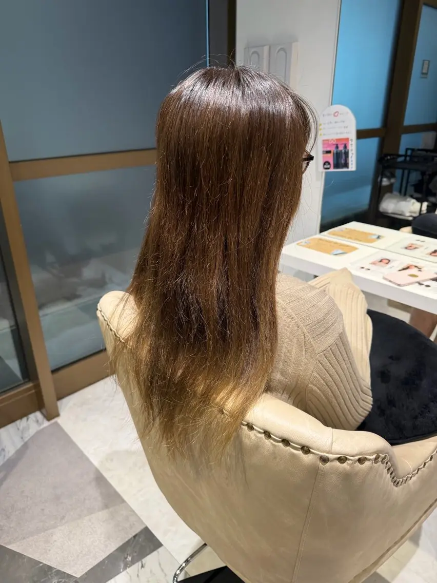 セミロング カット トリートメント 福山艶髪|髪質改善| 三宅星哉のヘアスタイル