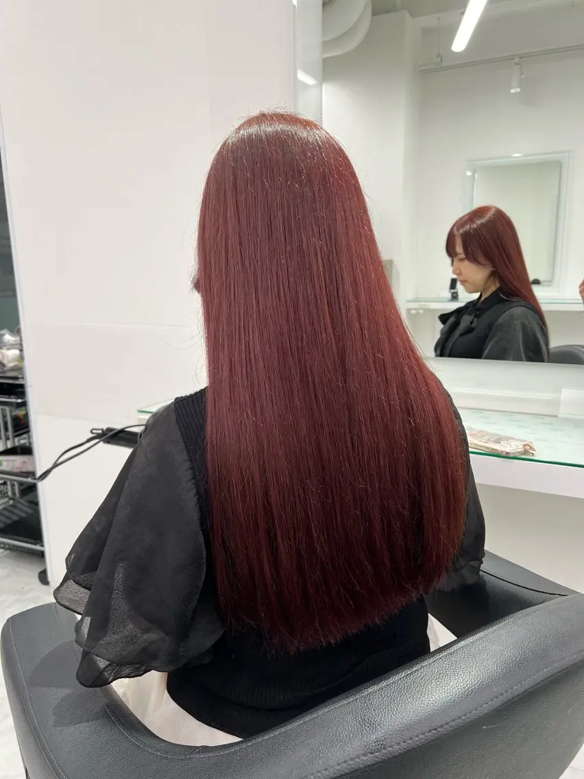 カラー ヘアカラー トリートメント ヘッドスパ ヘアセット ブリーチなし透明感 💗RYOTAのヘアスタイル