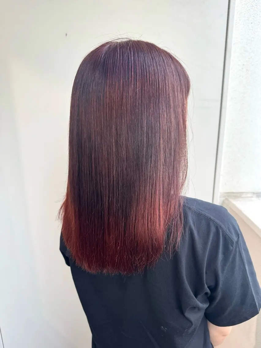 ロング カラー ヘアカラー トリートメント ヘアセット 縮毛矯正/エクステ /艶カラー/ヘアメのヘアスタイル