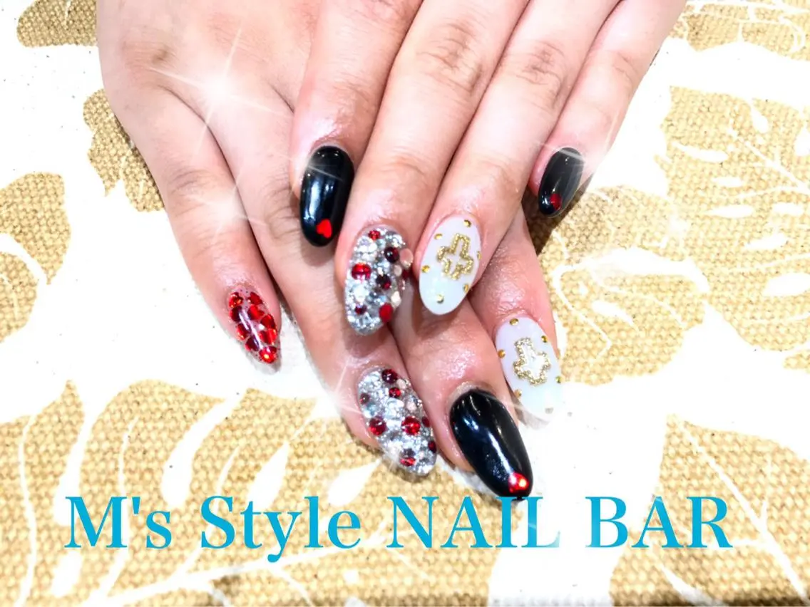 ネイル スカルプネイル ショートネイル ハンドネイル M's Style NAIL BARのネイルデザイン