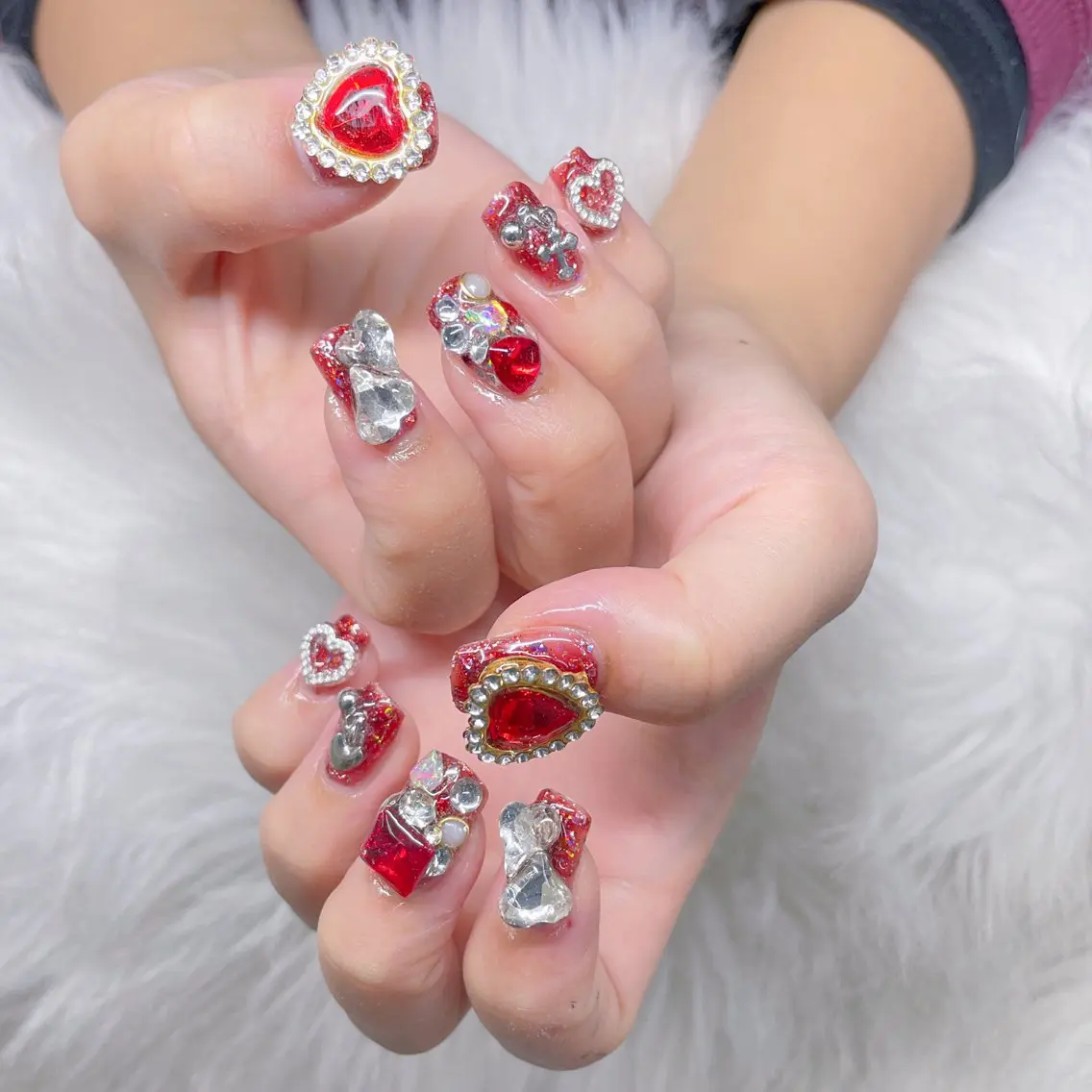 ネイル アートネイル フレンチネイル ジェルネイル 韓国ネイル ミラーネイル Rin Nail 新大久保店のネイルデザイン