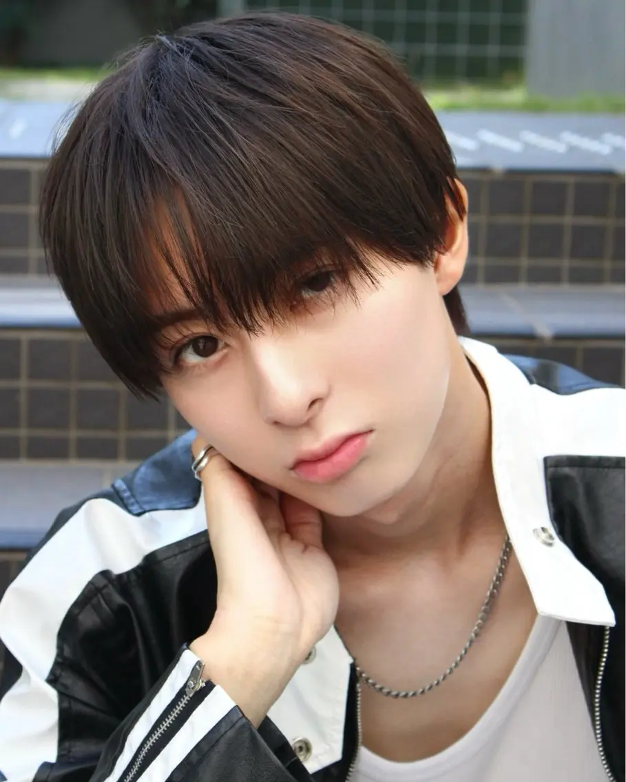 ショート メンズ カット ヘアセット 岡部 琉斗のヘアスタイル