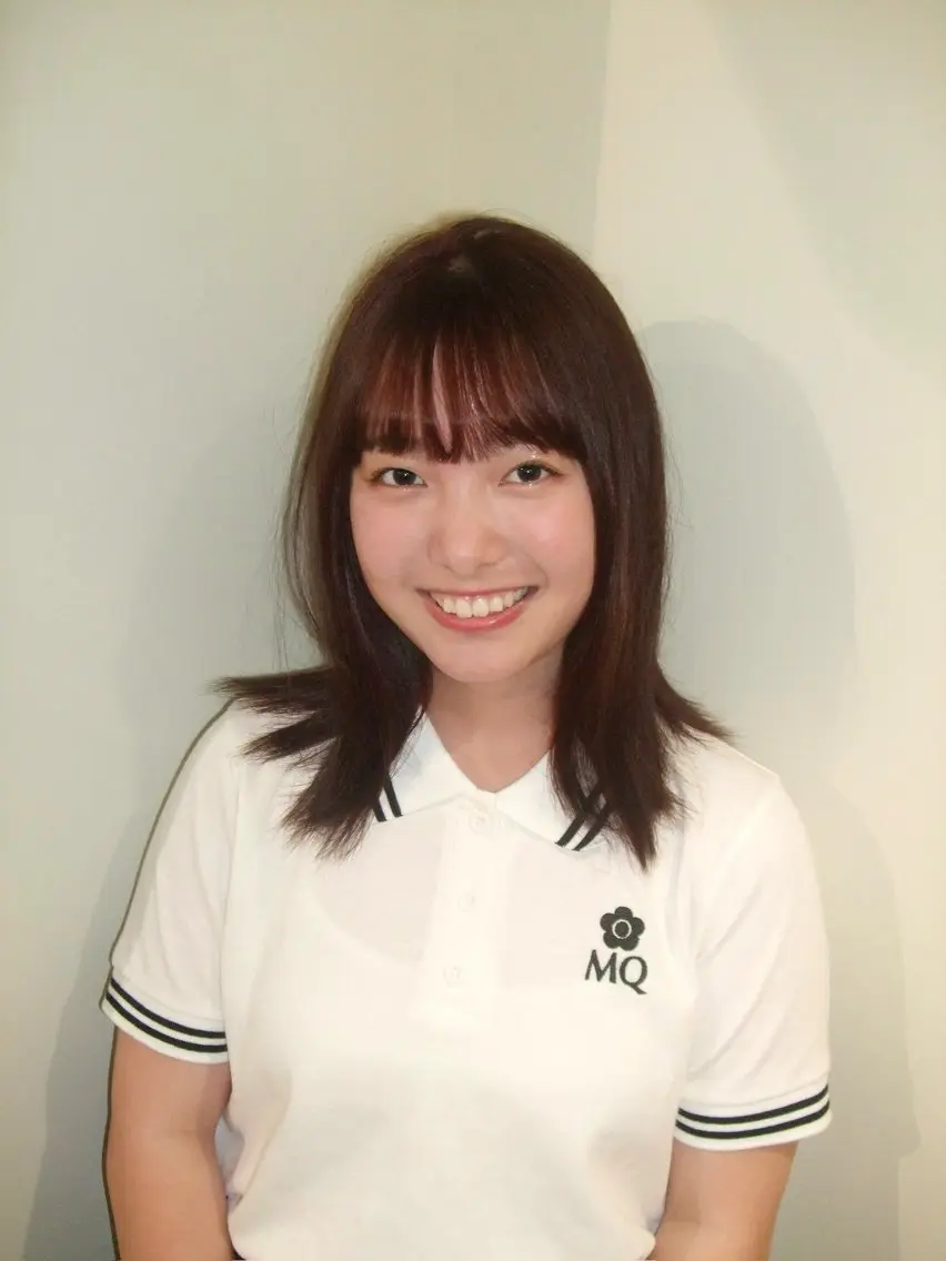 ミディアム カラー ブラウンカラー ピンクカラー ピンクブラウン ヘアカラー トリートメント JURI /HUIのヘアスタイル