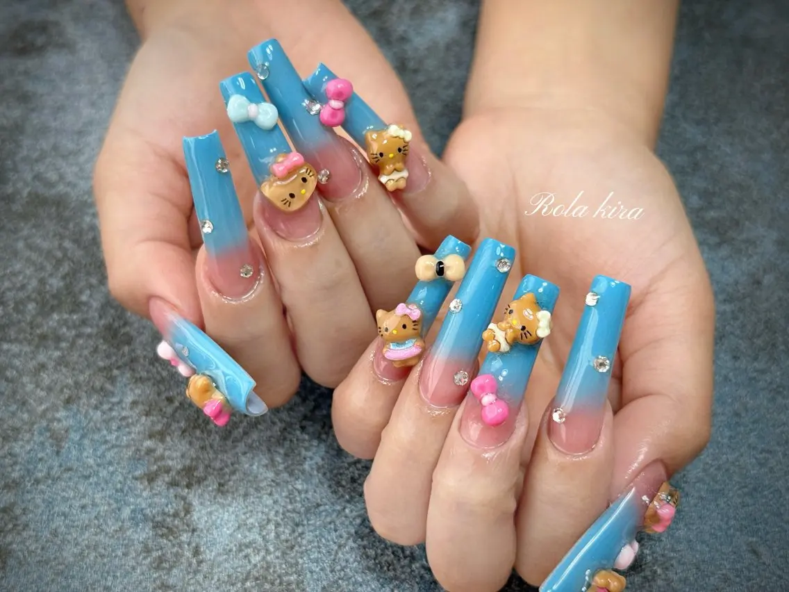 ロング ハンドネイル Rola kira 麗のネイルデザイン