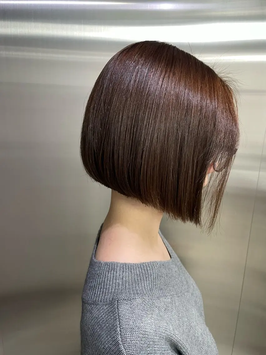 ミディアム ボブ LOGUE 大濵翔太のヘアスタイル