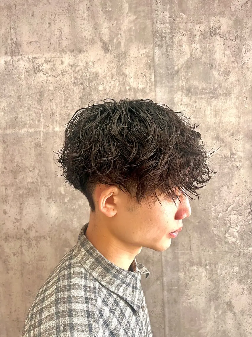 ショート パーマ メンズ カット パーマ Stylist 👑Yoshiyaのヘアスタイル