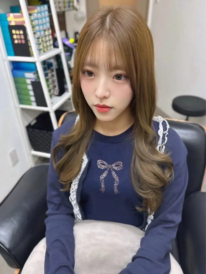 ロング カラー アディクシーカラー イルミナカラー クオルシアカラー 髪質改善 韓国風ヘア カット ヘアカラー トリートメント 艶髪改善師/高橋潤 /縮毛矯正のヘアスタイル