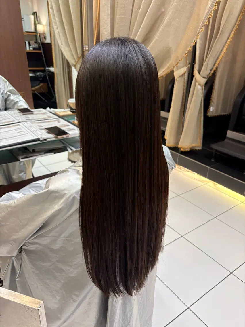 ロング 縮毛矯正 カット 縮毛矯正 ✨過去1と言わせます ✨柿沼幸輝のヘアスタイル
