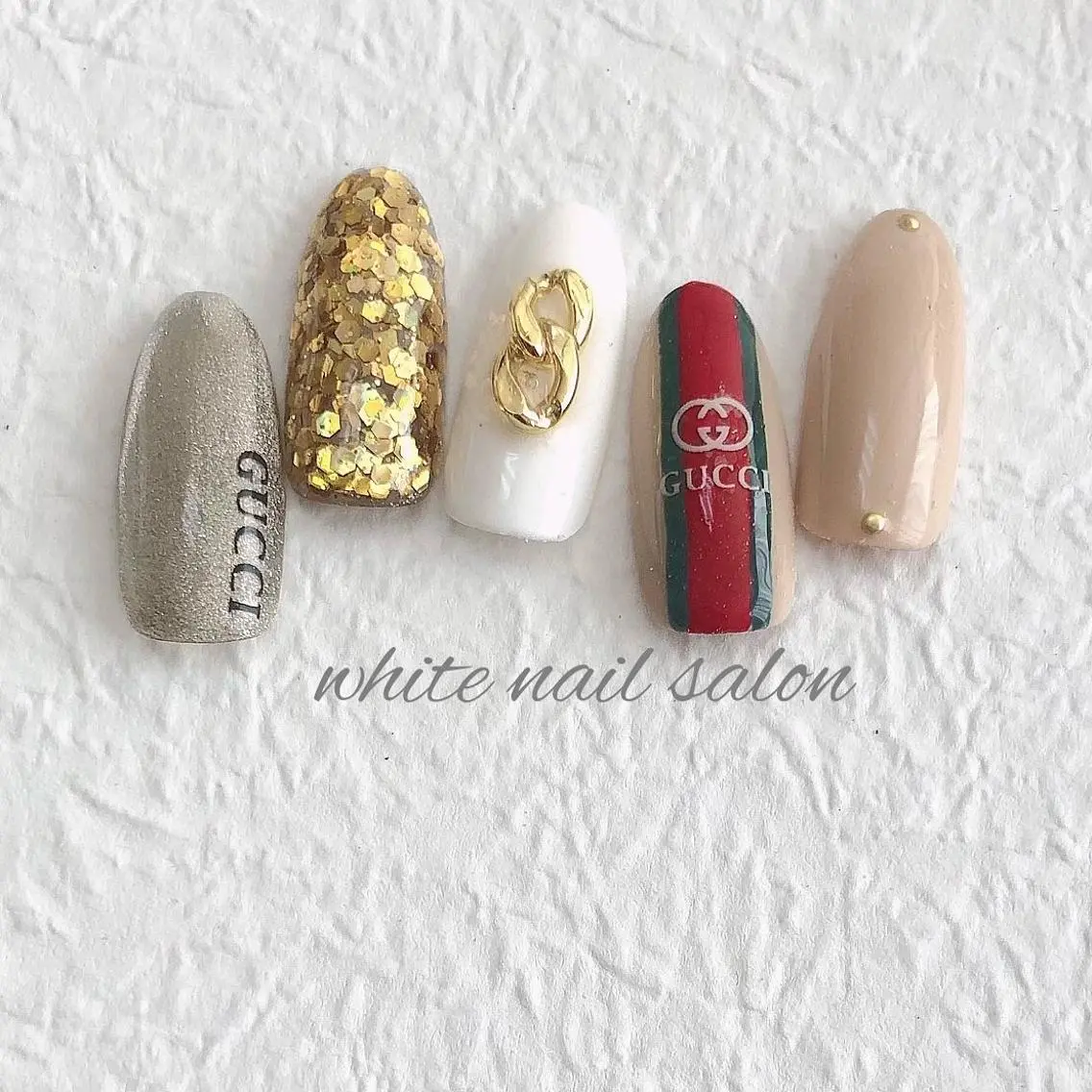ネイル ジェルネイル ハードジェル 持ち込み ソフトジェル white nail salonのネイルデザイン