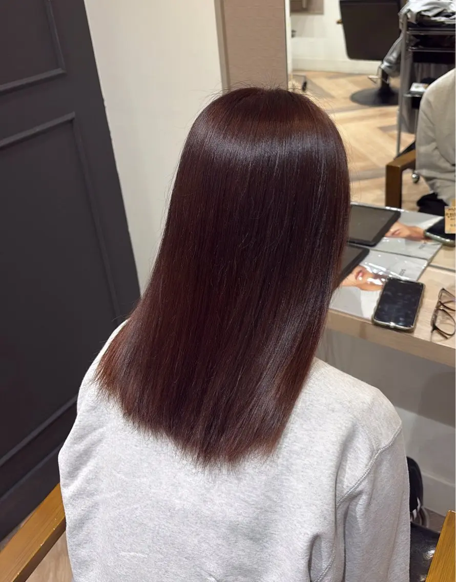 カラー ブラウンカラー レッドカラー ヘアカラー 笹木 怜羅のヘアスタイル