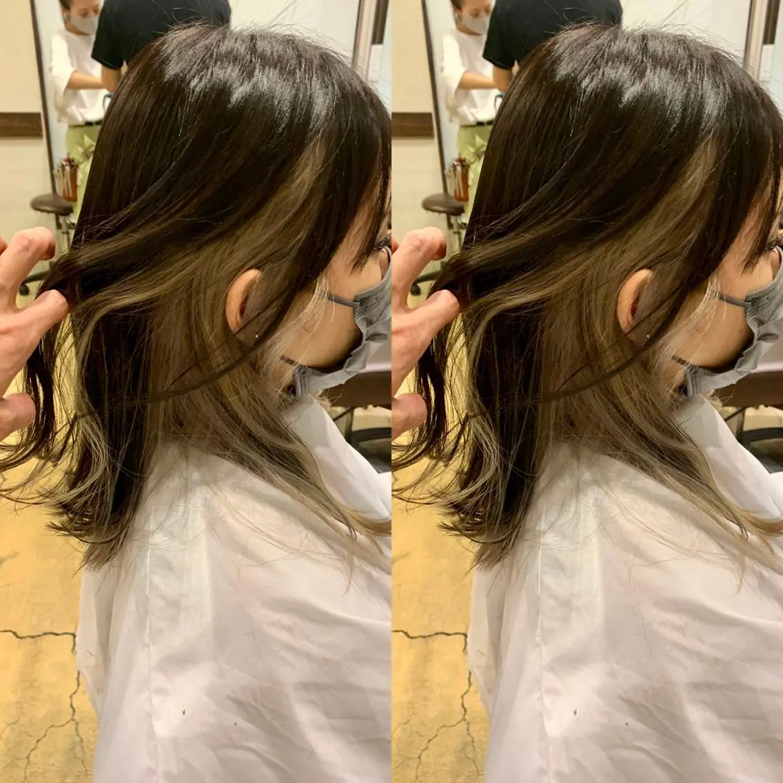 ミディアム 北原 練のヘアスタイル