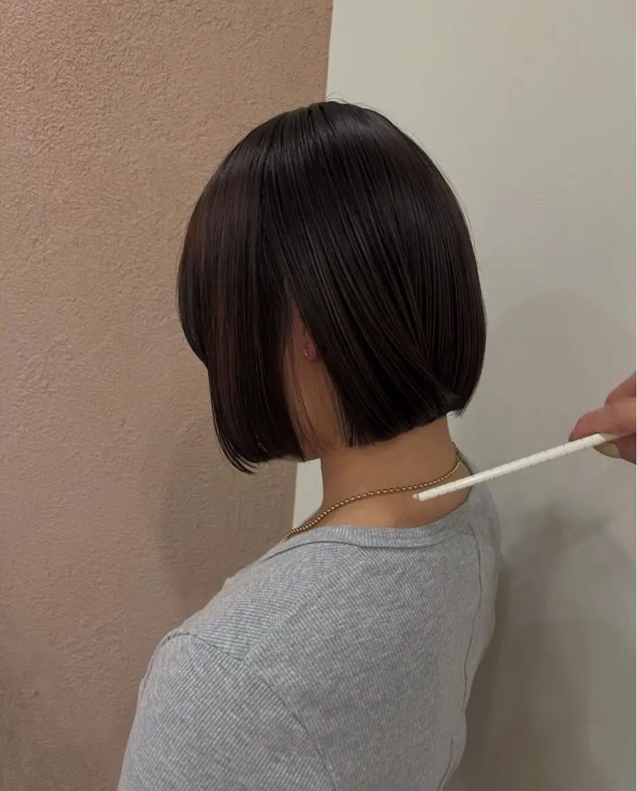 ショート ボブ 艶髪☆顔周りカット /秋田 遥華のヘアスタイル
